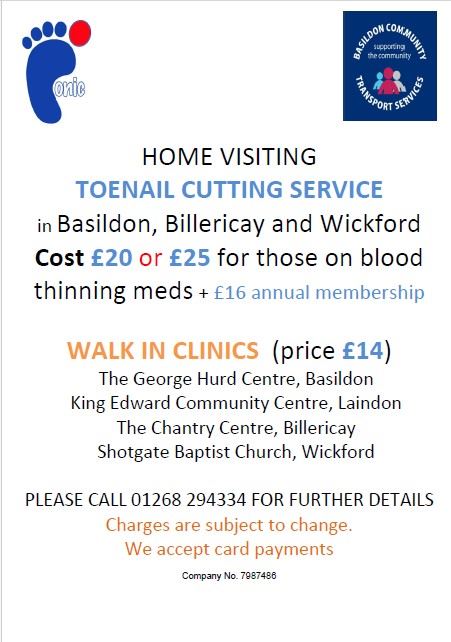 Toenail cutting service