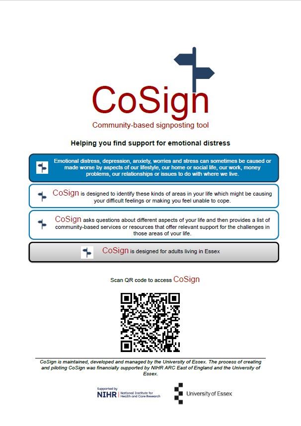 CoSign - helping you find support for emotional distress